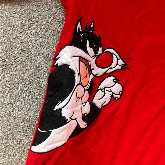 Warner Bros. Red Long Sleeve Dress - Picture 3 of 4